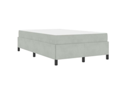 Conjunto 1 Estrutura Da Cama Vidaxl Cinzento-claro Tecido (120 X 190 Cm)