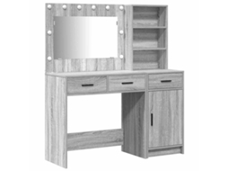 Conjunto de 2 penteadeiras com gaveta Cinzeto MAISON EXCLUSIVE em madeira trabalhada