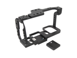 Video Cage Camera Rig Aluminium Alloy Strong Grip Quick Release With Cold Shoe 1/4in 3/8in Screw Holes Video Rig Camera Stabilizer For Bmpcc4k 6k