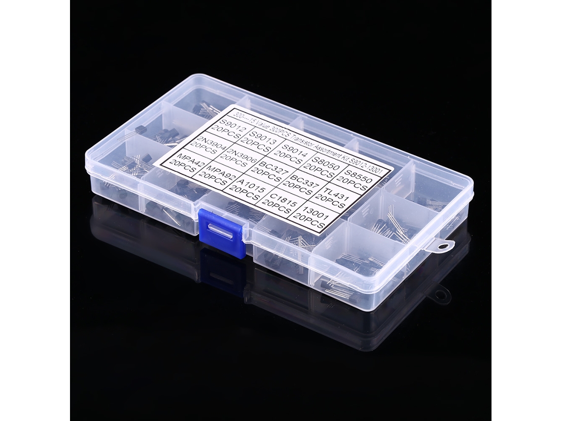 Laxiscreed To-92 Conjunto De 300 Transistores De Silício Com 15 Especificações