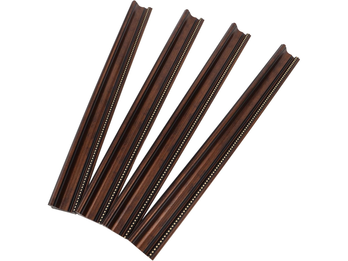 Conjunto De 4 Tiras Moldura Vintage Para Emoldurar Fotos Faça Você Mesmo, Material De Espuma Com Compatibilidade