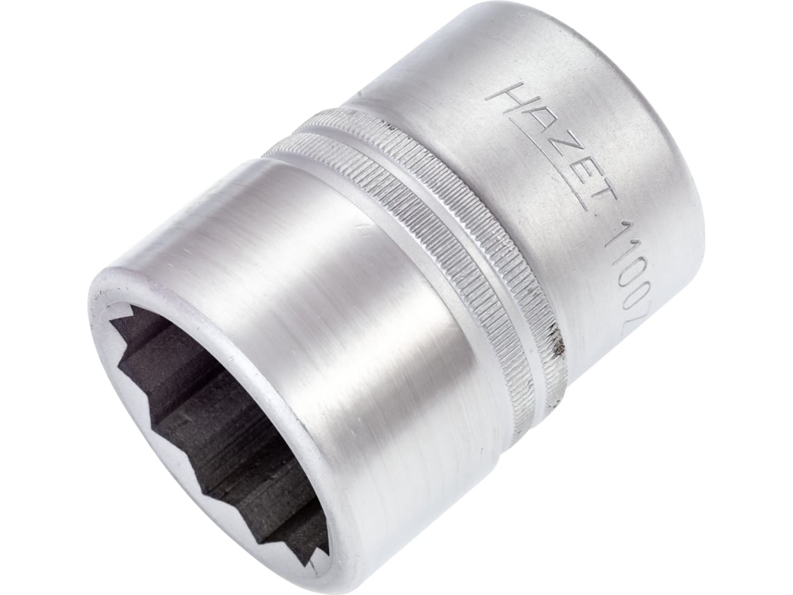 Chave de soquete hexagonal dupla HAZET 1100Z-36: quadrado oco 1 polegada 25 mm perfil hexagonal externo duplo 36 mm