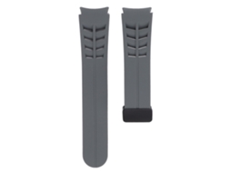 Business cinturão de Relógio Silicone 44mm com Fivela Magnética para Galaxy Watch 7 6 5 4 Cinza Espacial