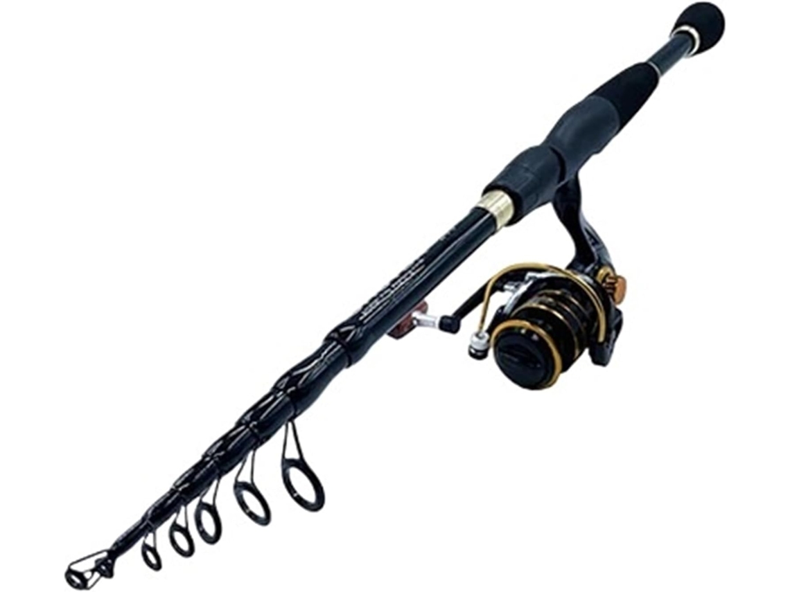 2,4 M 1,8 Vara Pesca Telescópica Ideal Iniciantes Experientes