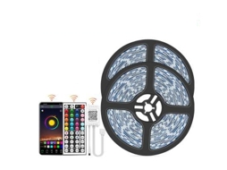 Fita De Led Bluetooth 20m 44 Teclas Controle Por App Multicolorida 20m Smd5050 Fita De Led Bluetooth 30le Multic Slowmoose