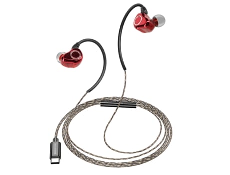 Borofone Auscultadores USB-C Extra Baixo Vermelho