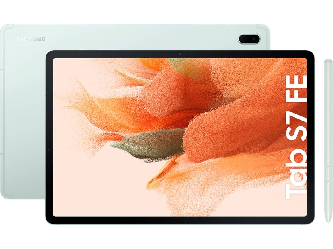 Tablet SAMSUNG Galaxy Tab S7 FE (12.4'' - 64 GB - 4 GB RAM - Wi-Fi - Verde)