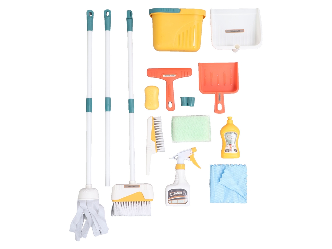 Kit De Limpeza Para Crianças, Brinquedos De Limpeza Para Bebês, Vassoura E Mopa Infantil