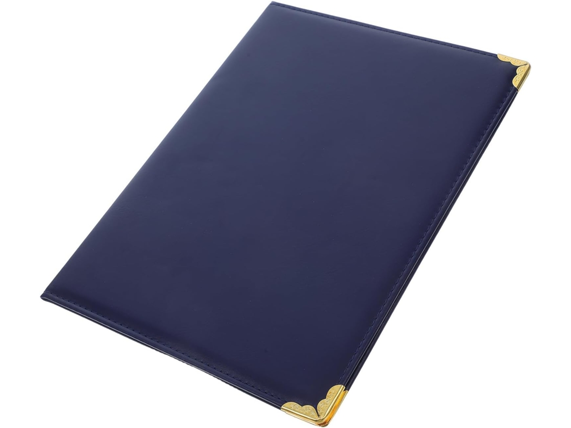 Capa De Diploma Em Cuir Pu Bleu Documentos De Proteção Elegantes E Minimais Para Certificados E Recompensas