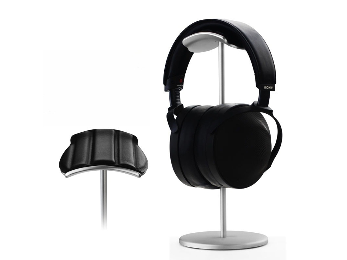 Suporte Fones Alumínio,base Estável Anti, Para Sennheiser/sony/bose/beats/akg/razer Prata