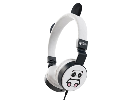 Auriculares PLANET BUDDIES Pippin The Panda Furry Kids Wired Recycled