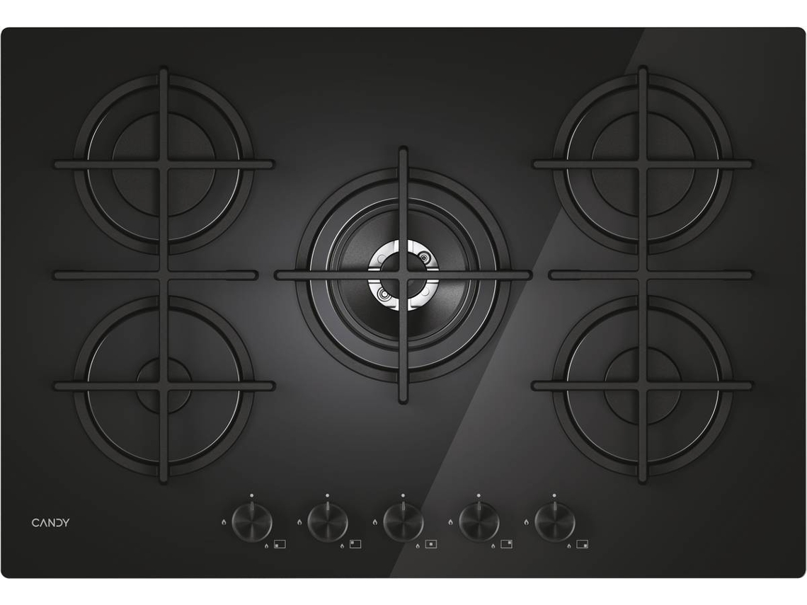 Placa de Gás CANDY CVG74WTB Radiante (Gás Natural - 75 cm - Preto)