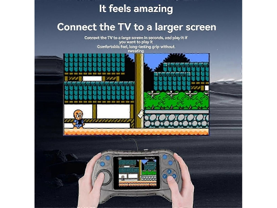 Console GOKOCO com 500 Jogos, portátil, com suporte para TV