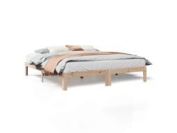 Bed Frame, Bed Frames Vidaxl Marrom Madeira De Pinho (160 X 200 Cm)