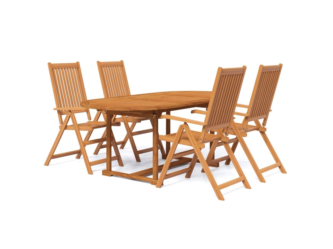 Garden Dining Set,  Garden Dining Sets Vidaxl Marrom Madeira De Acácia (n/a)
