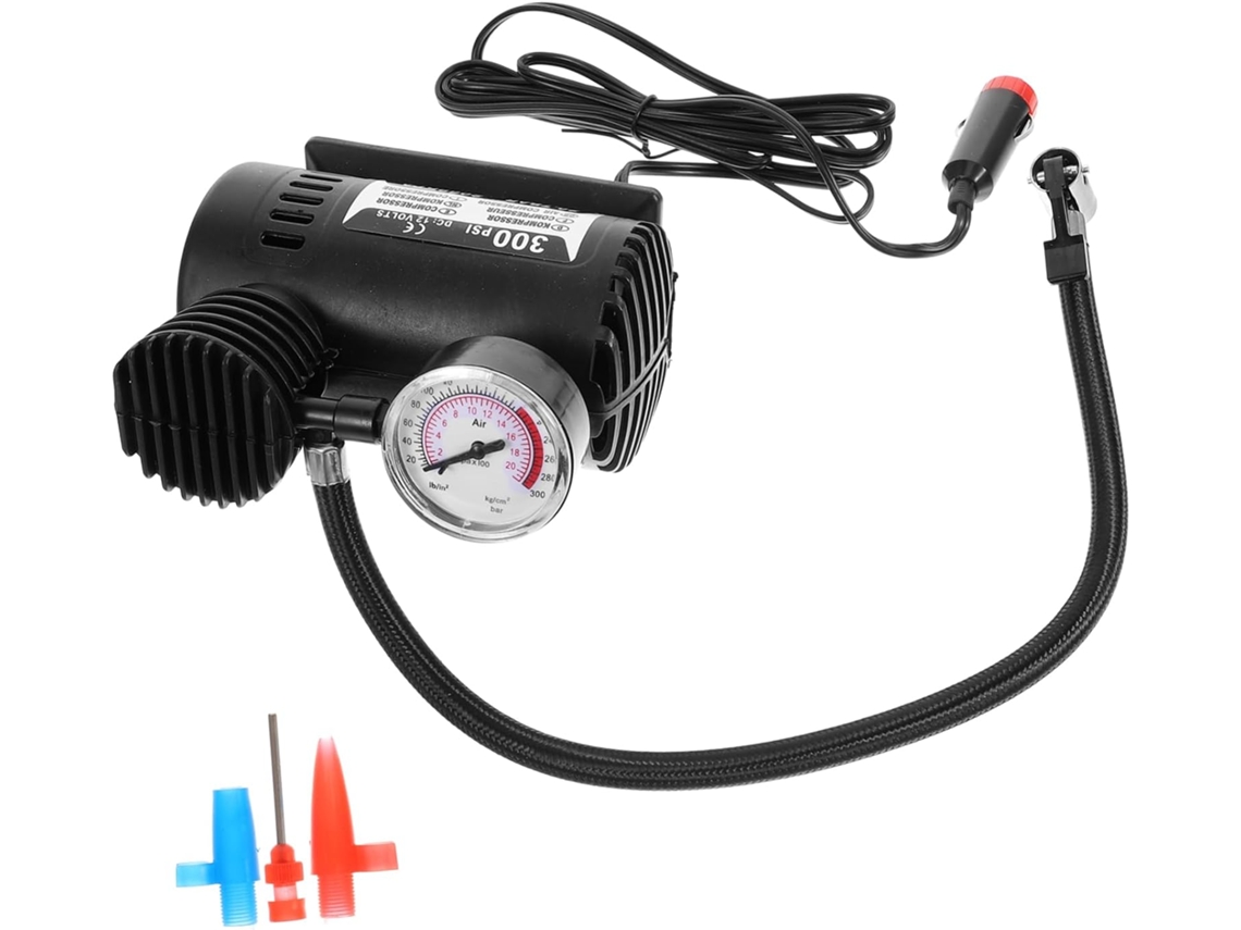 Mini Compressor De Ar Para Carro 12v Com Barômetro