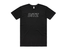 Ditz Ditz Logo Black T shirt ROCKINSTONE Unisex Adults Best Sellers Size:l