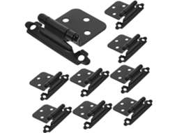 Conjunto De 10 Aço Preto Para Armários Cozinha Com Suave E Portas