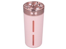 Umidificador De Mesa Rosa 300ml 2w Com Modo Contínuo/intermitente E Luzes Coloridas Vante