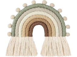 Colagem de Parede com Arco-Íris em Macramê ZYBLSSBB