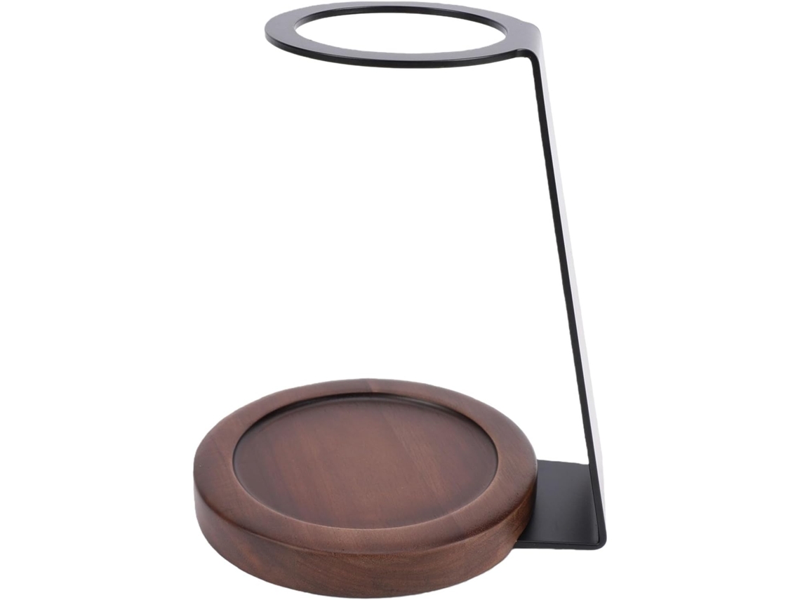 Suporte Para Servir Café, Alumínio E Madeira, 18 Cm (7,1 Polegadas)
