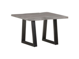 Coffee Table, Coffee Tables Vidaxl Cinzeto Madeira De Acácia (60 X 60 X 40 Cm)