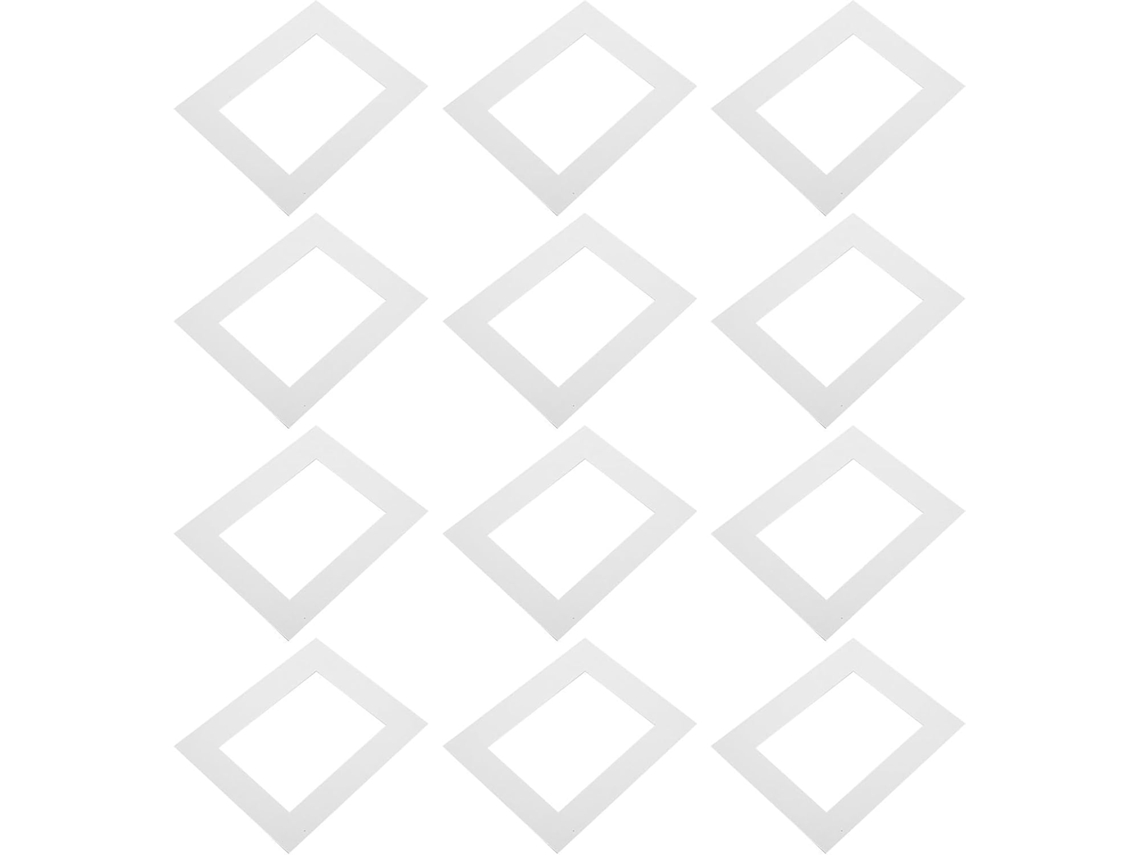 Pacote Com 10 Ou 20 Unidades De Papel Branco Para Passe-partout, Resistente Ao Amarelamento.