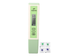 Yuru kit de Medidor de Ph para Água Potável com Precisão Alta Caneta Digital e 4 Pós de Solução Tampão
