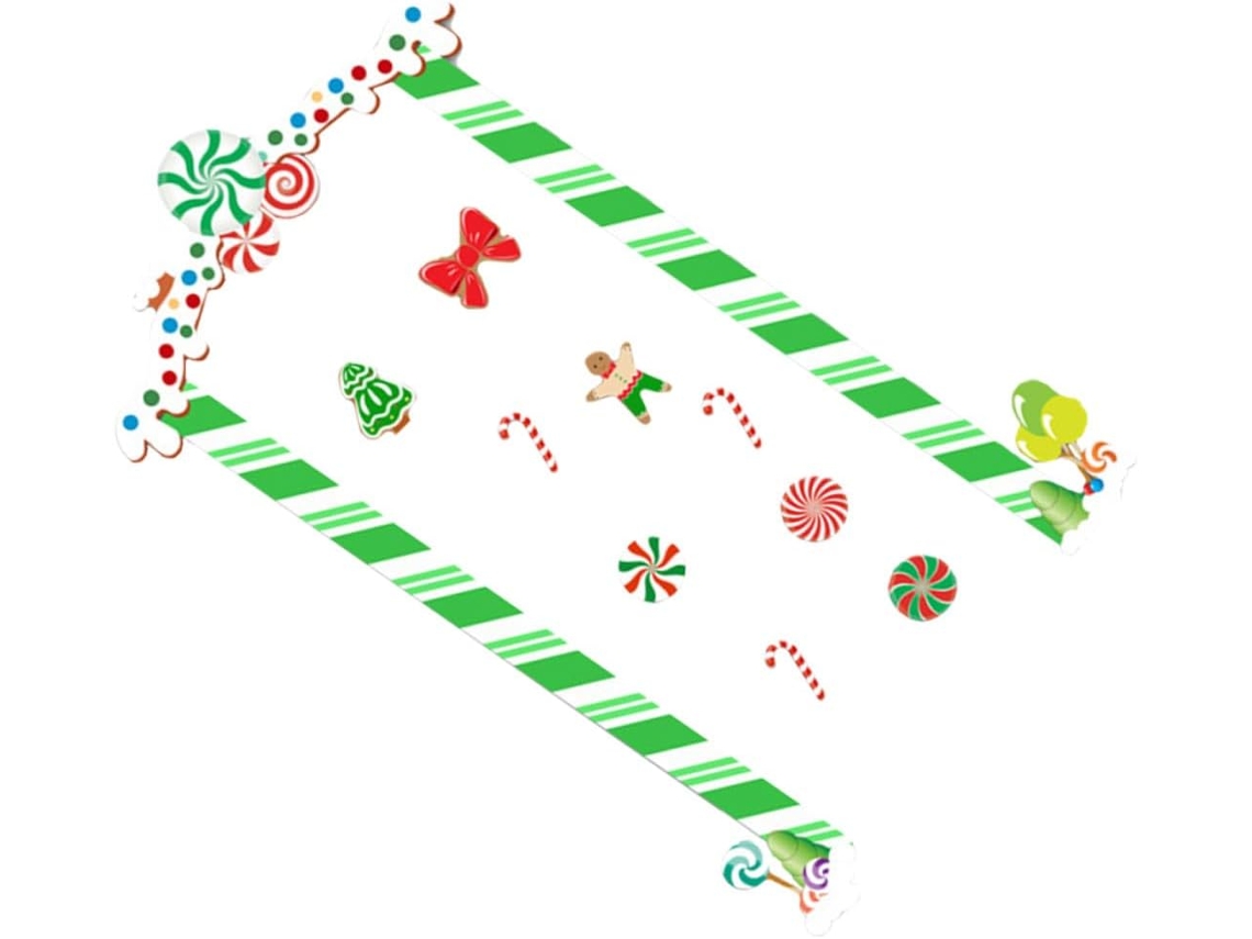 Adesivos De Natal Para Porta, 1 Conjunto, Decorações Festivas De Natal Para Porta, Adequado Para Uso Gokoco