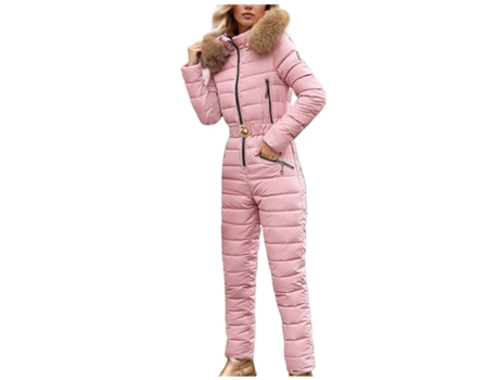 Macacão Ultrafina de Mulher GC-AOKEAO Poliéster Rosa (2XL)