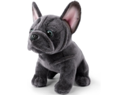 Bulldog Francês De Pelúcia, Brinquedo Pelúcia Realista 22 Cm,