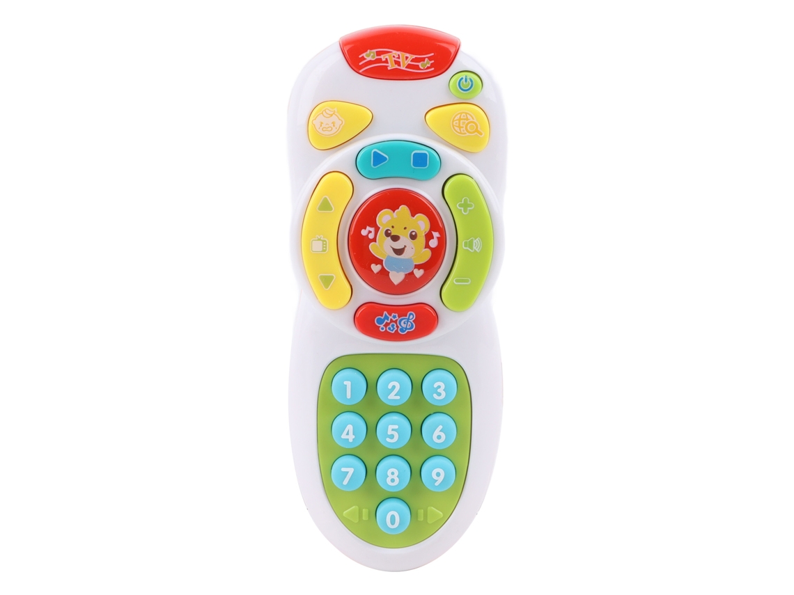 Ats brinquedo de Controle Remoto Infantil com Luz e Som, Botões Simulados, Música e Histórias para Bebês