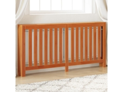 Vidaxl Cobertura De Radiador 169x19x84 Cm Pinho Maciço Castanho Cera