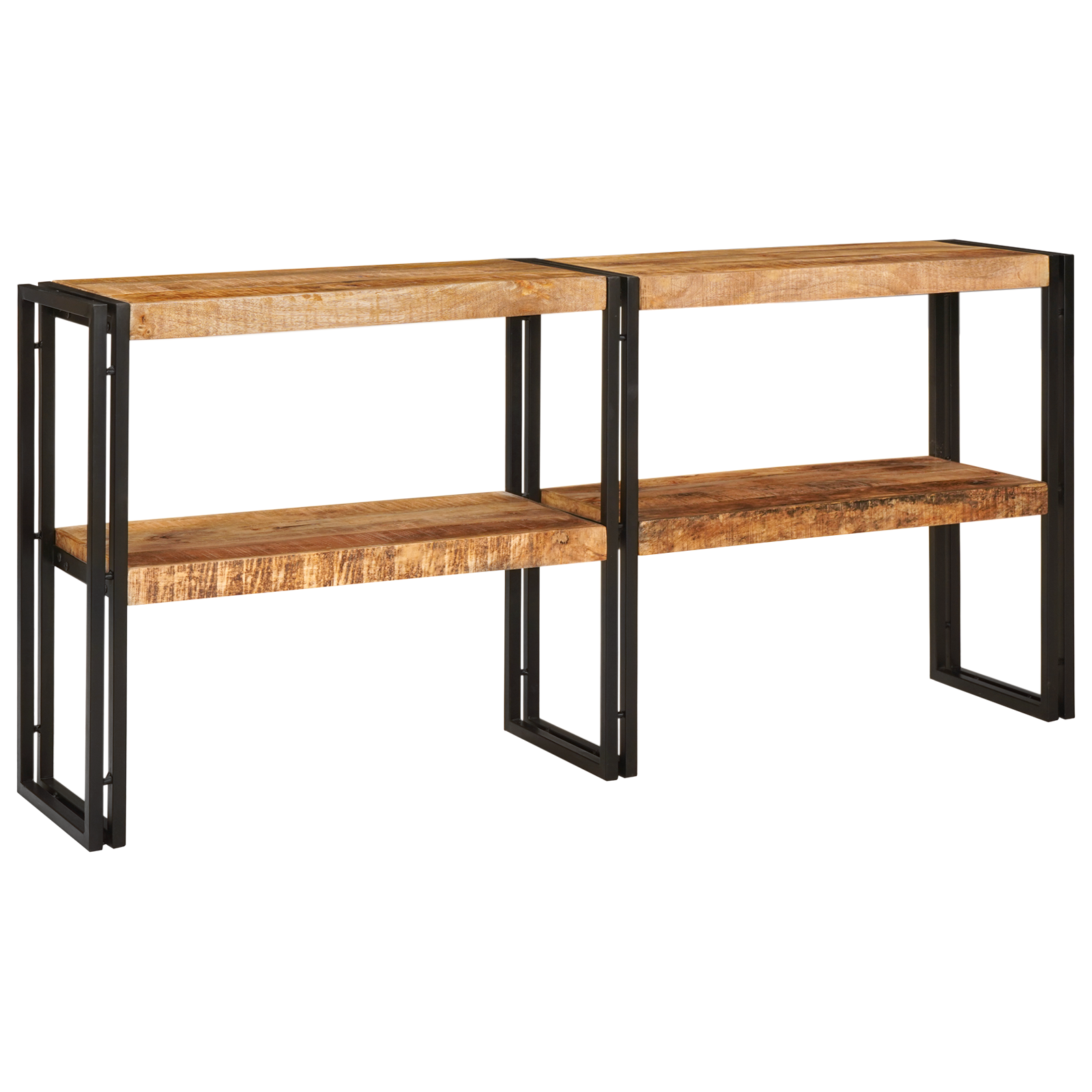 Conjunto 1 Aparador Vidaxl Castanho Madeira De Mangueira Maciça (160 X 33 X 75 Cm)