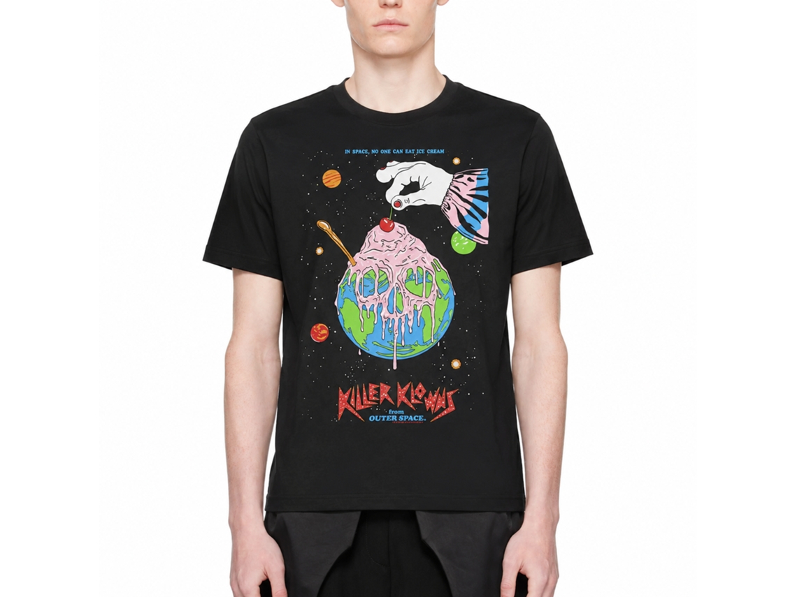 Rockinstone Killer Klowns Cherry Top Black Adult T-shirt Size:l