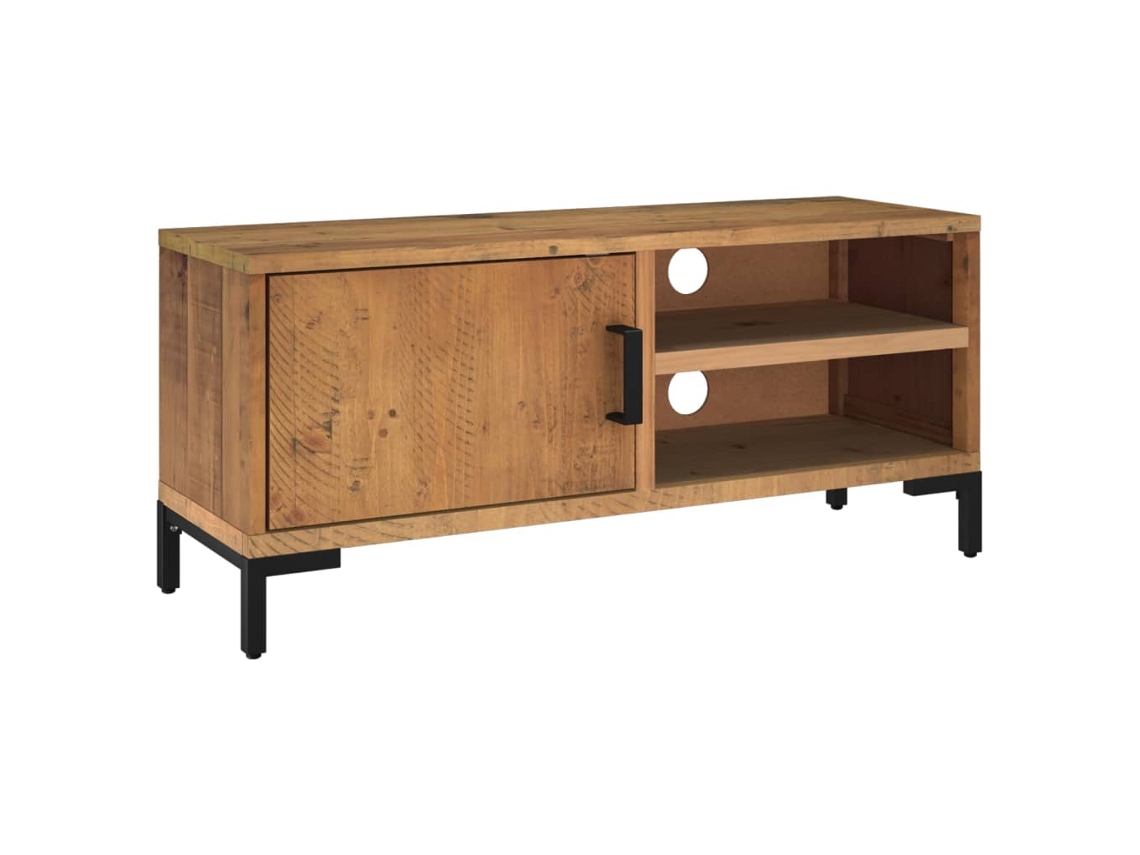 Tv Cabinet, Tv Cabinets Vidaxl Marrom Madeira De Pinho (90 X 30 X 40 Cm)