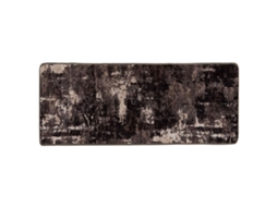Conjunto 1 Tapete Runner Vidaxl Preto Poliéster (100 X 200 Cm)