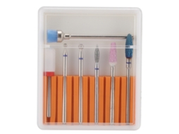 Set De Brocas Para Furadeira De Unhas Com Cabeça Esmerilhada, Remoção De Pele Morta E Polimento Gh-08