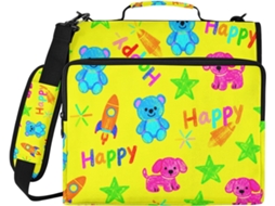 Pasta Organizadora para Documentos Cute Happy Dog 3-Anise, 8cm, Reforçada com Zíper, Alça, Diversas Opções de Bolsas, Ideal