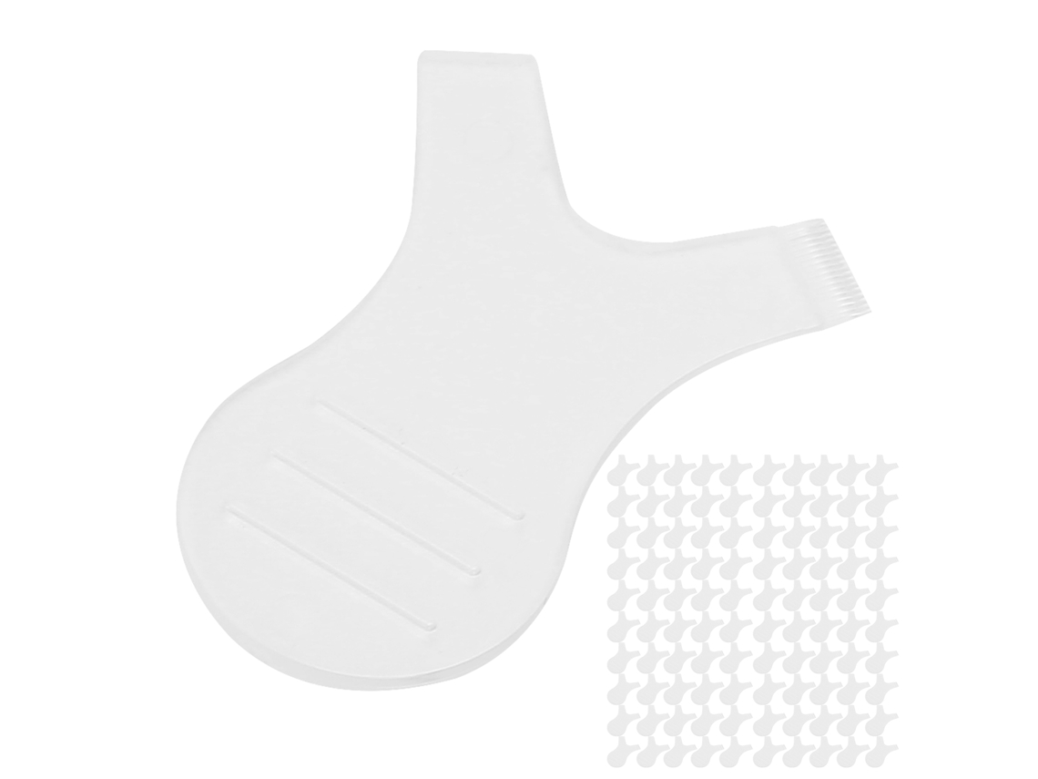 50pcs Pincel Em Forma De Y Para Cílios Extensões Grafting Perming Ferramentas De Máscara Transparente