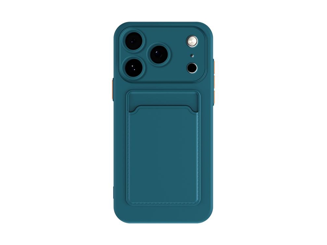 Capa Para Iphone 17 Pro Com Compartimento Para Cartão E Botões Contrastantes hw