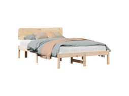 Estrutura da Cama com Cabeceira Natural 135 X 190 Cm MAISON EXCLUSIVE