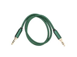Cabo Auxiliar 3.5mm Macho para Macho 0.5m para Fones de Ouvido Carro Estéreos Ios Celular Tablet