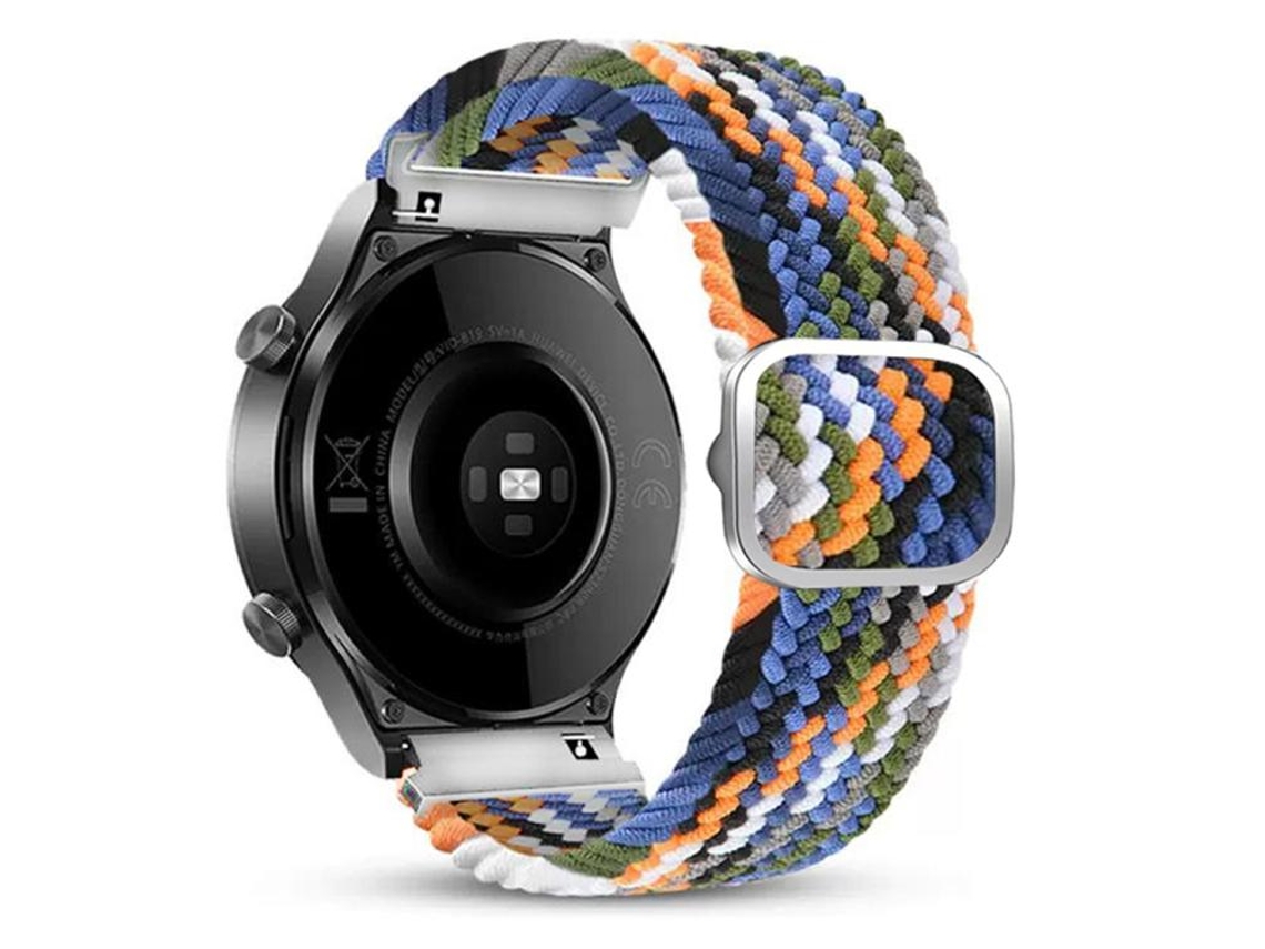 Bracelete para Samsung Galaxy Watch 7/6/5/4 Nylon Trançado Eight Buckle Denim XIAOMOYU