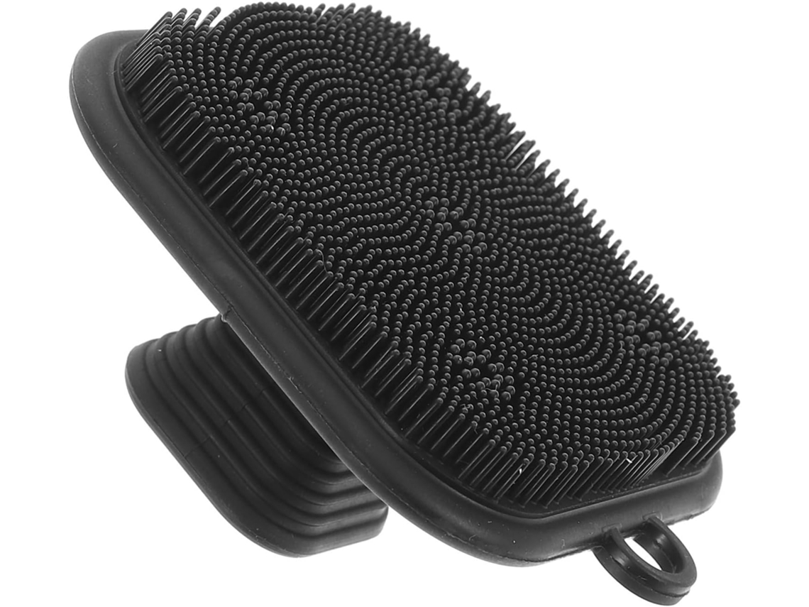 Escova De Limpeza Facial E Corporal Compacta E Flexível Em Silicone, Projetada Para Esfoliação E Massagem