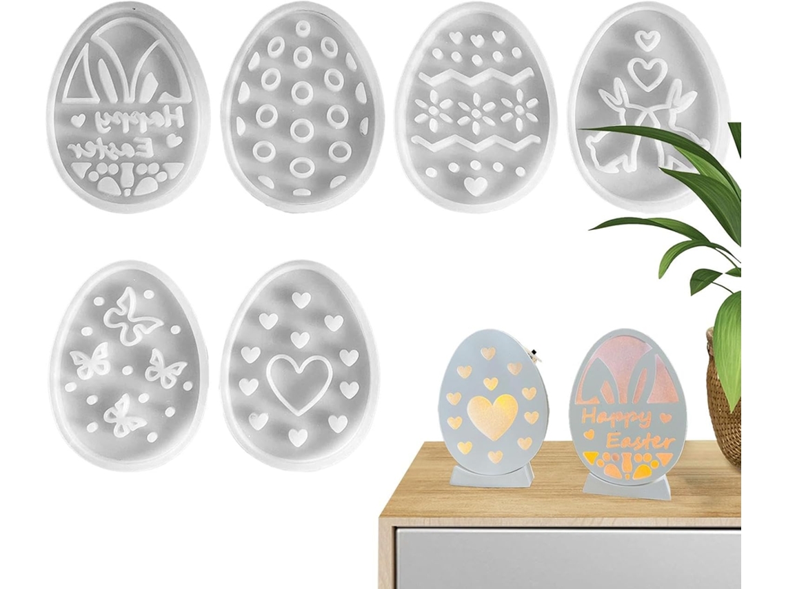 Molde De Silicone De Páscoa, Moldes De Silicone Com Tema De Primavera E Páscoa