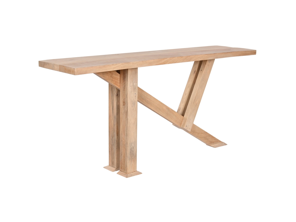 Console ALEXANDRA HOUSE LIVING em madeira de manga natural, 175x40x81cm