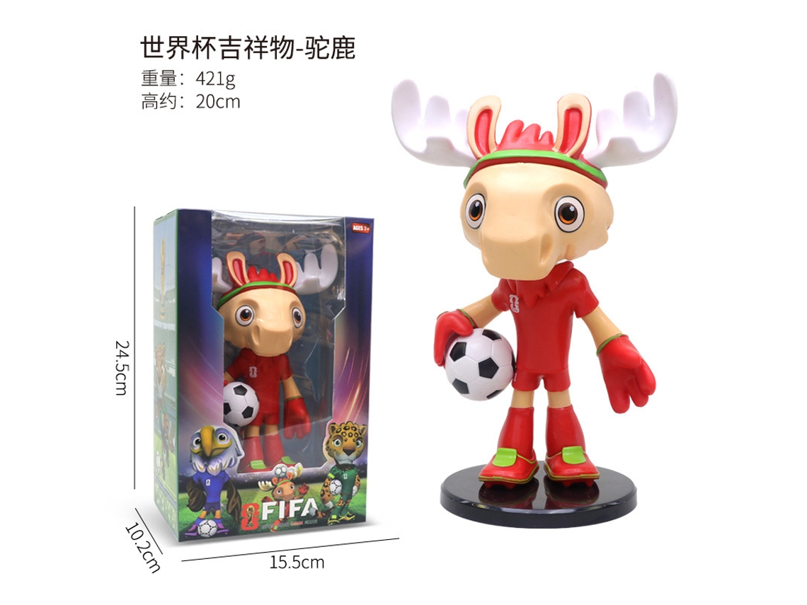 (alce Grande (20cm)) Estatueta Do Troféu Mascote Da Copa Do Mundo Fifa Eua 2026