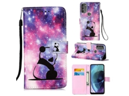 Capa De Celular Em Couro Liso Com Desenho Colorido Para Motorola Moto G31/g41