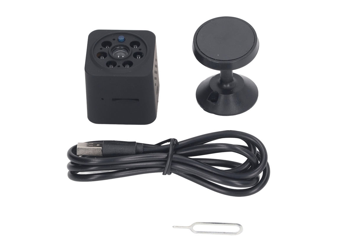 Câmara De Segurança Sem Fio Mini Wifi Para Bebê E Lar, Monitor De Segurança Interior Sem Fio